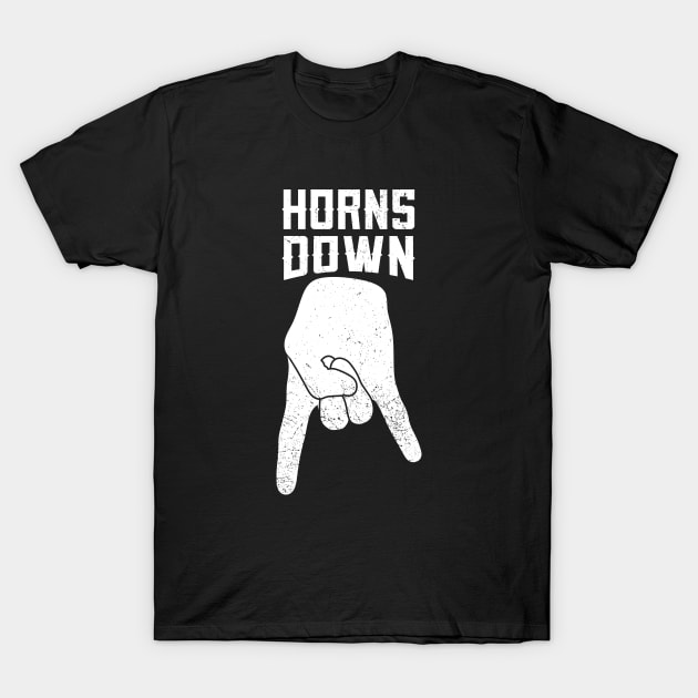 Horns Down T-Shirt by Zen Cosmos Official